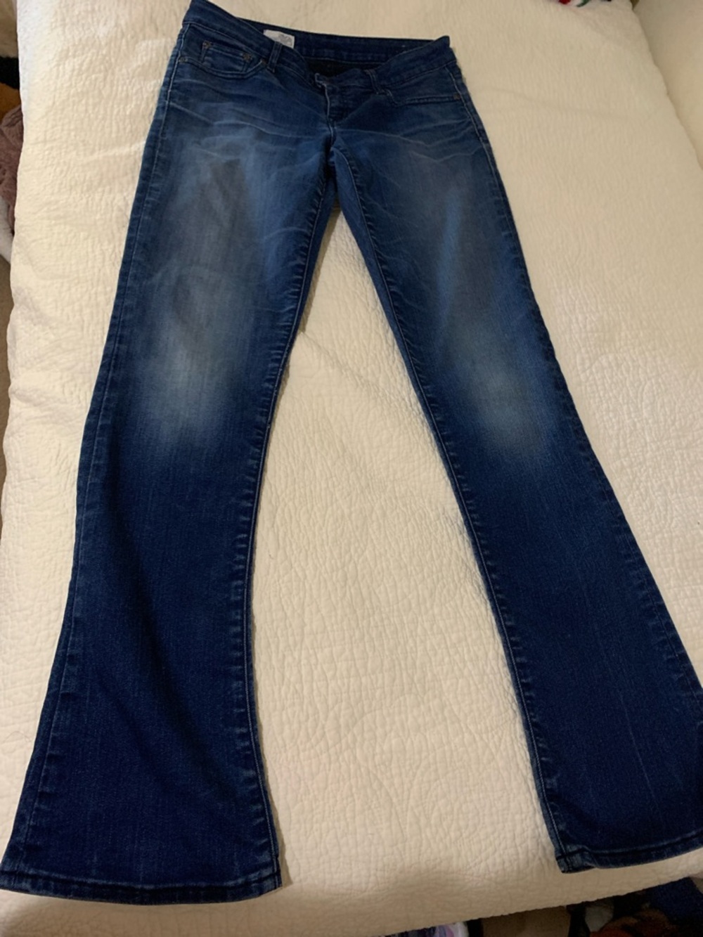 Silver Jeans Women's Faded Dark Blue Skinny Boot Jeans